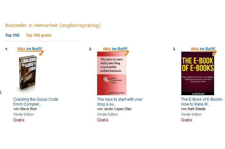 #1 Amazon Best Seller Germany