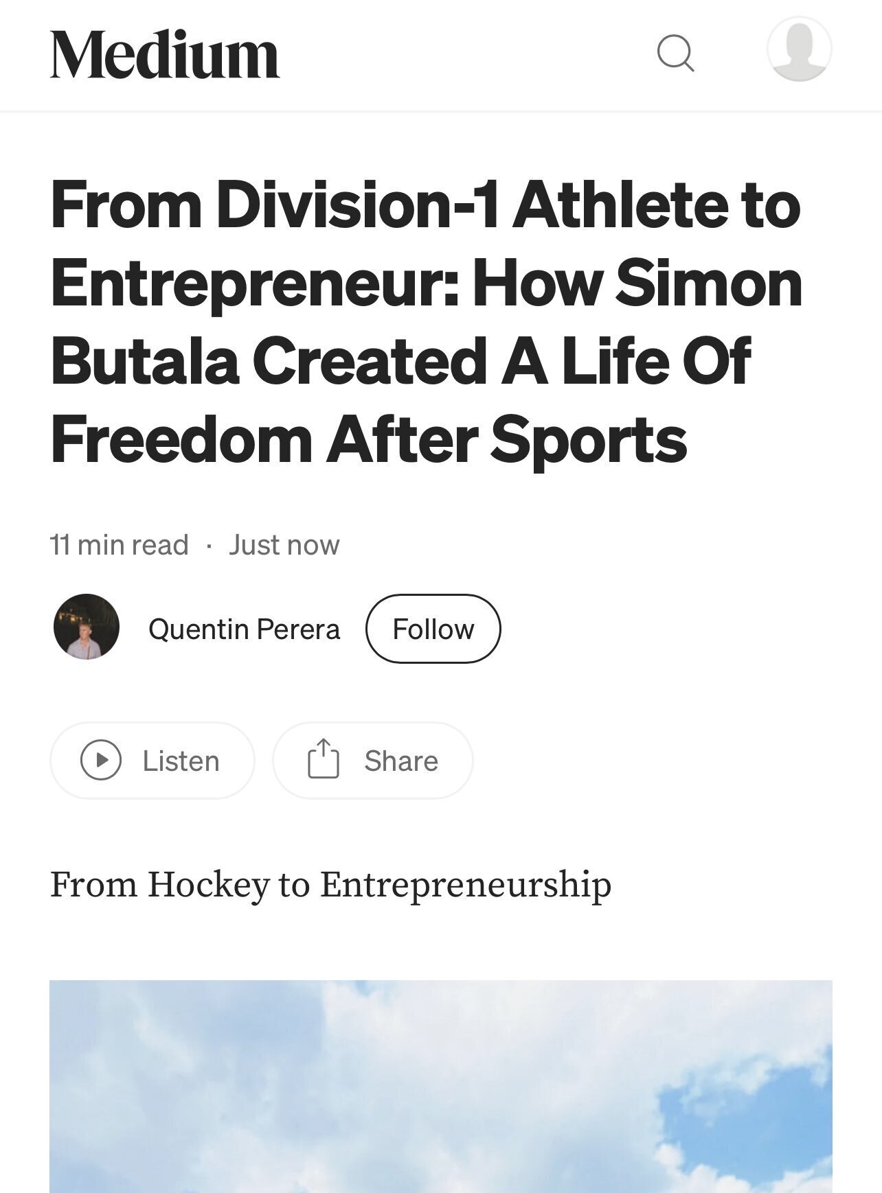 Medium article
