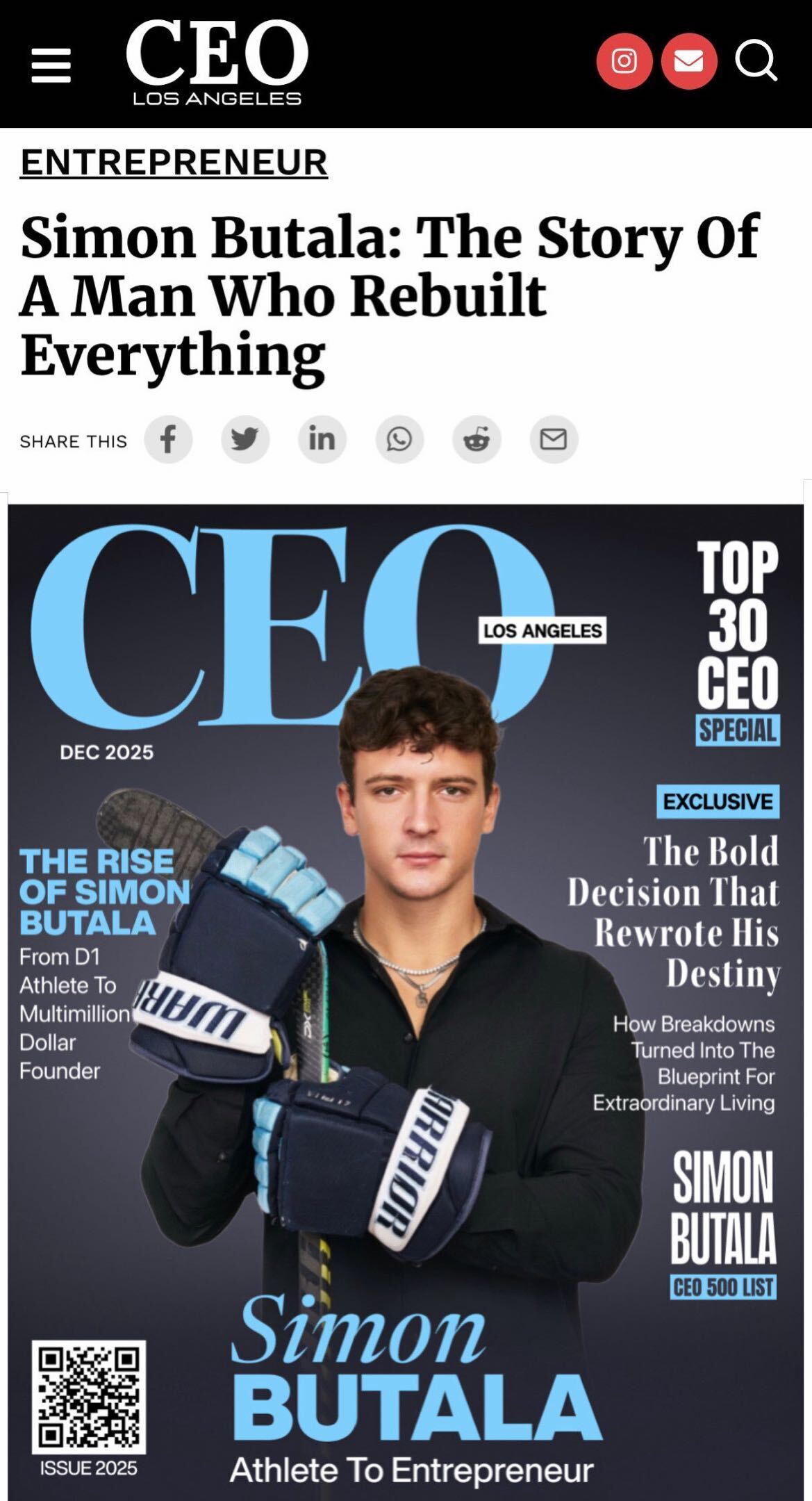 CEO Los Angeles article