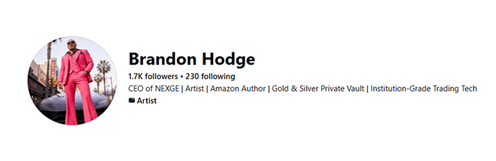 Brandon Hodge proof screenshot