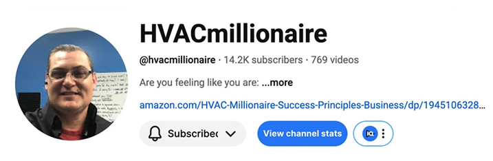 HVAC Millionaire proof screenshot