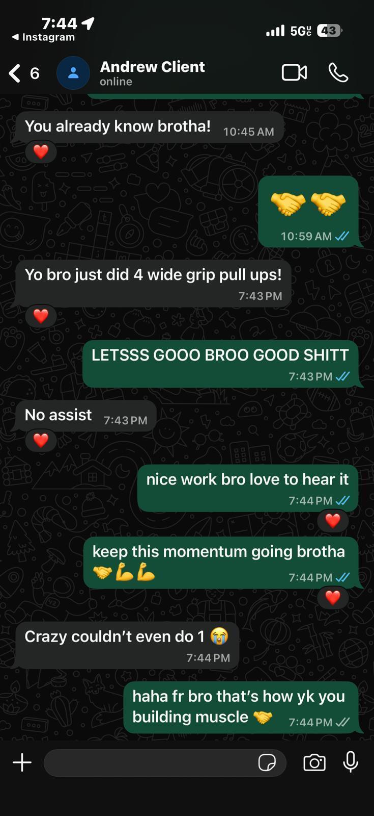 Client message