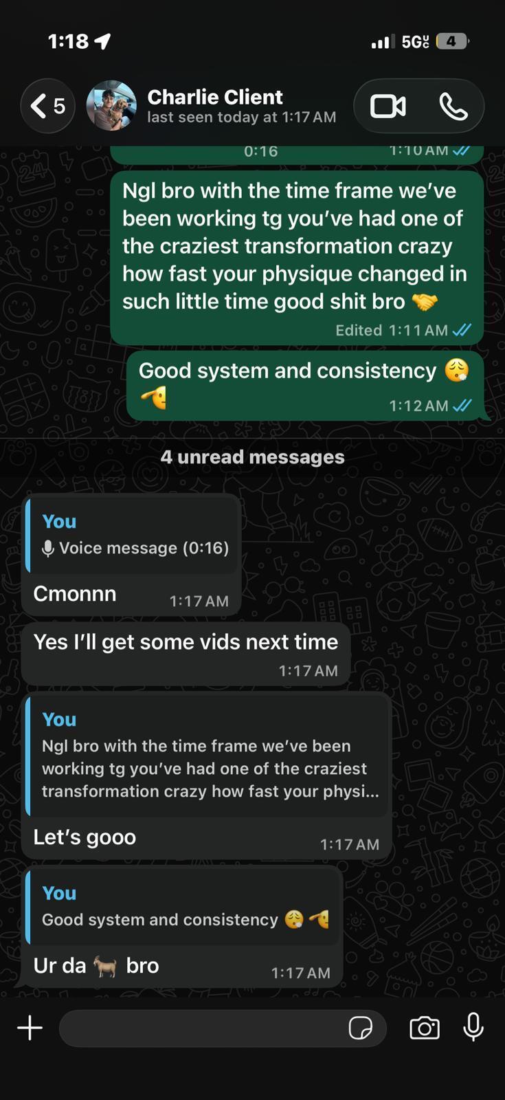 Client message