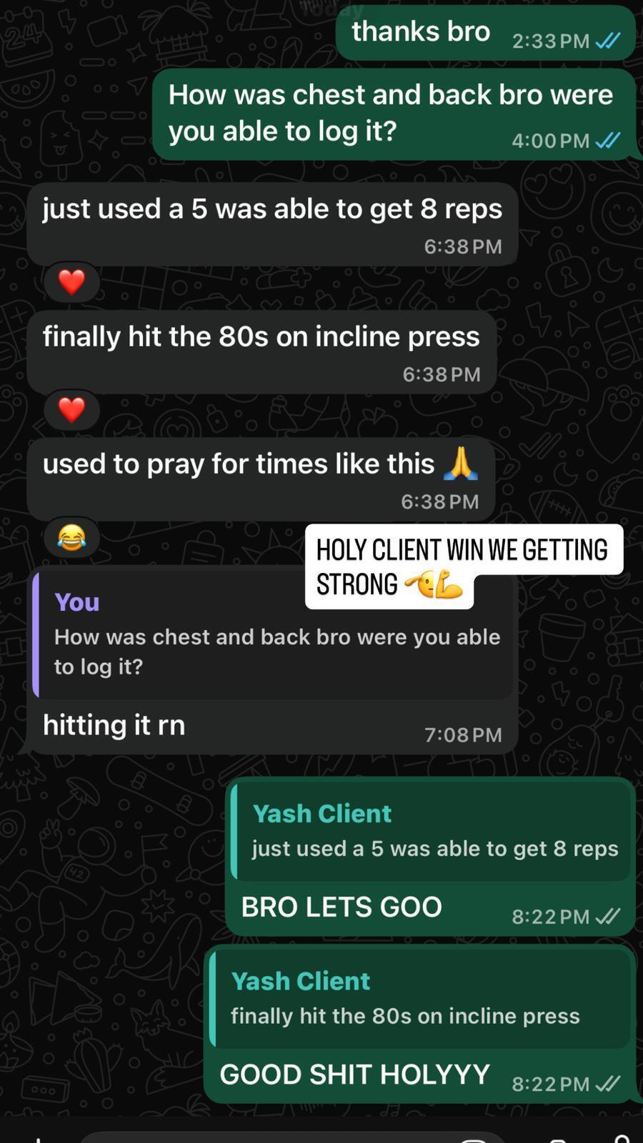 Client message