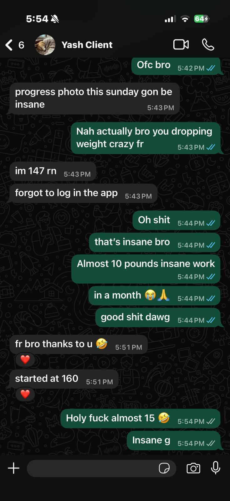 Client message