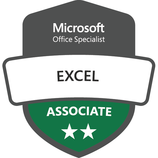 MOS Excel badge