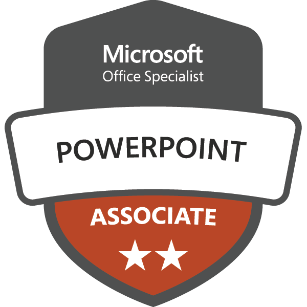 MOS PowerPoint badge