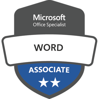 MOS Word badge
