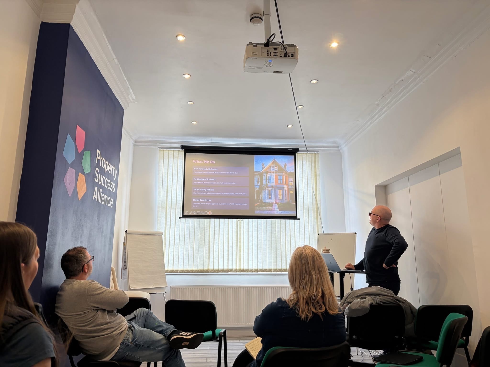 Property presentation with delegates