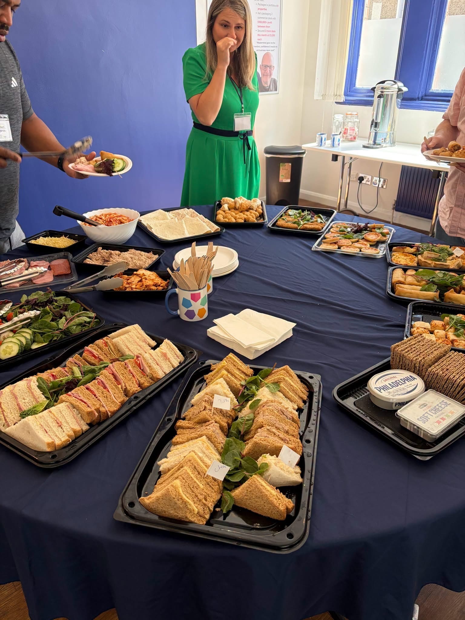 Lunch during a training event