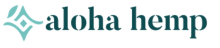 Aloha Hemp logo with green tropical branding from Hawaii