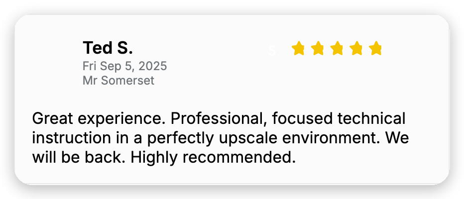 Original Momence review from Ted S.