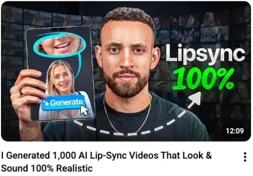 Dan Ko video: I Generated 1,000 AI Lip-Sync Videos That Look & Sound 100% Realistic