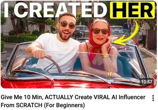 Dan Ko video: Give Me 10 Min, ACTUALLY Create VIRAL AI Influencer From SCRATCH (For Beginners)