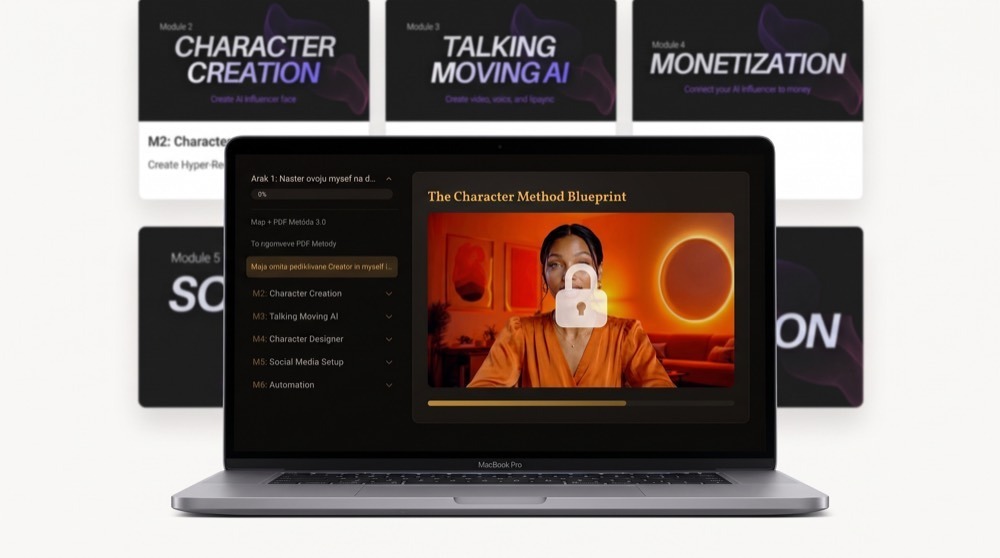The Character Method Blueprint — inside the course platform