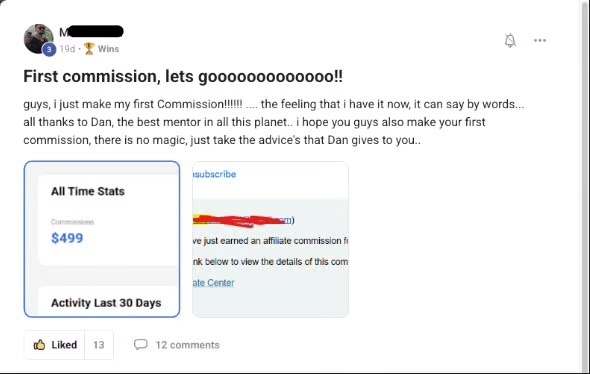 Member post screenshot