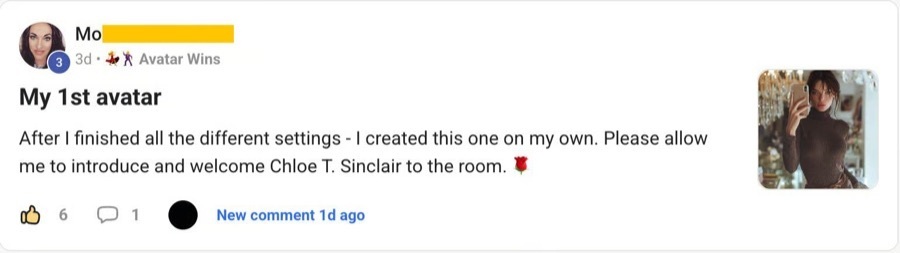 Member post screenshot