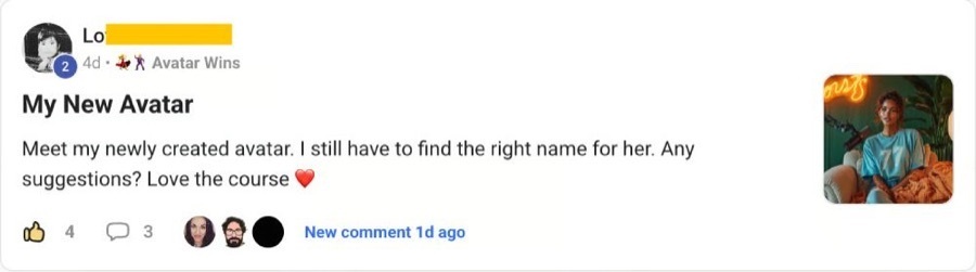 Member post screenshot