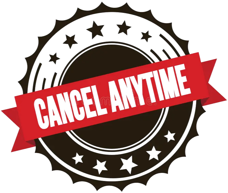 Cancel anytime