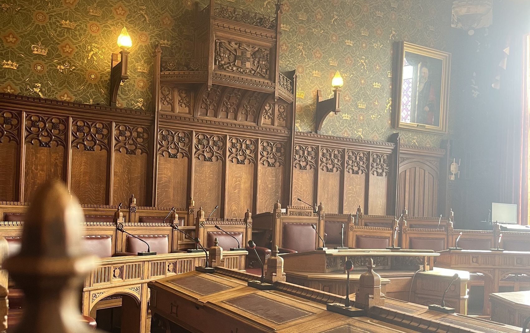 The council chamber in York, set for an Urban Spark masterclass