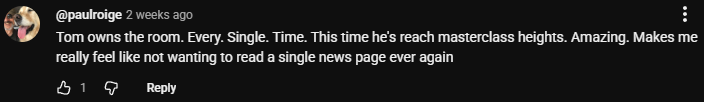 YouTube Comment