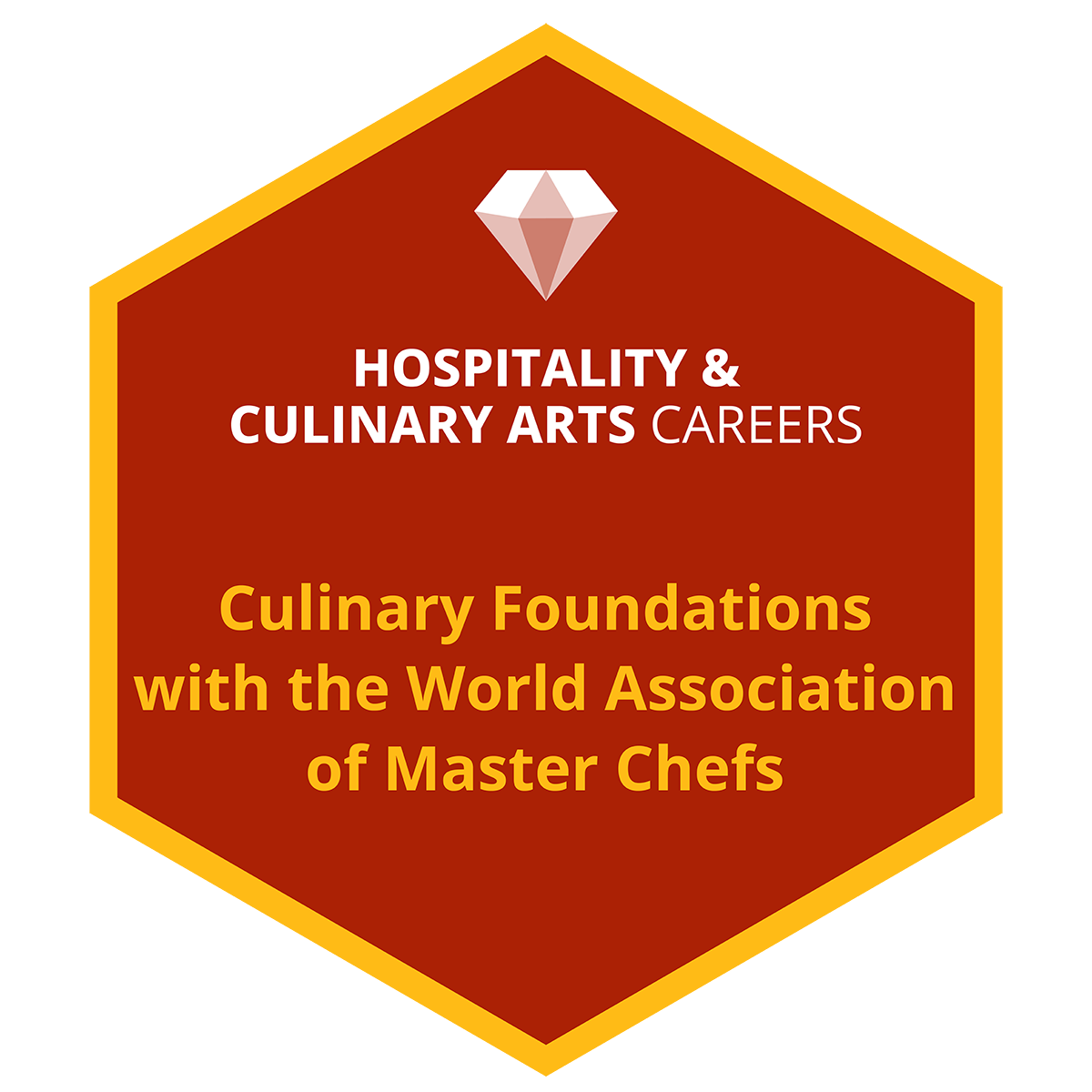 World Association of Master Chefs – Culinary Foundations digital badge on Credly