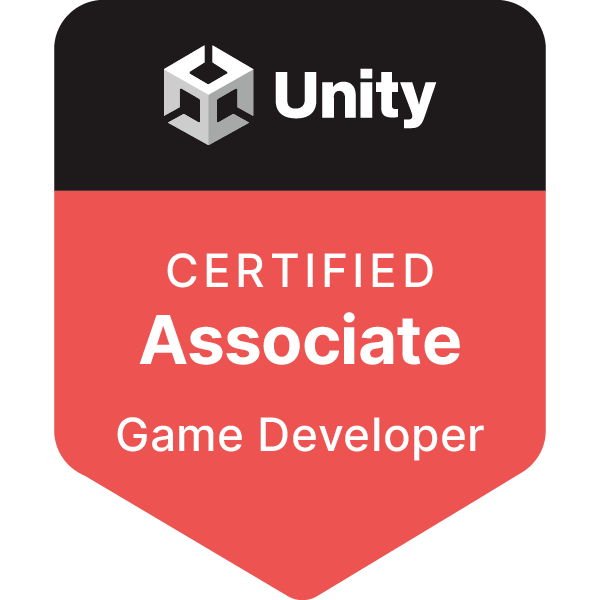 Unity Certified Associate Game Developer badge