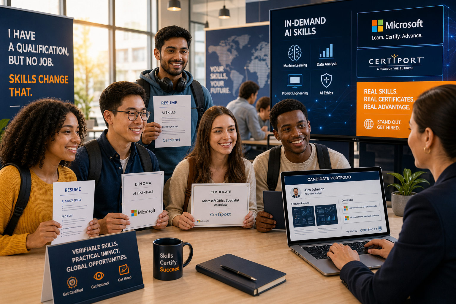 Graduates welcomed for a job interview