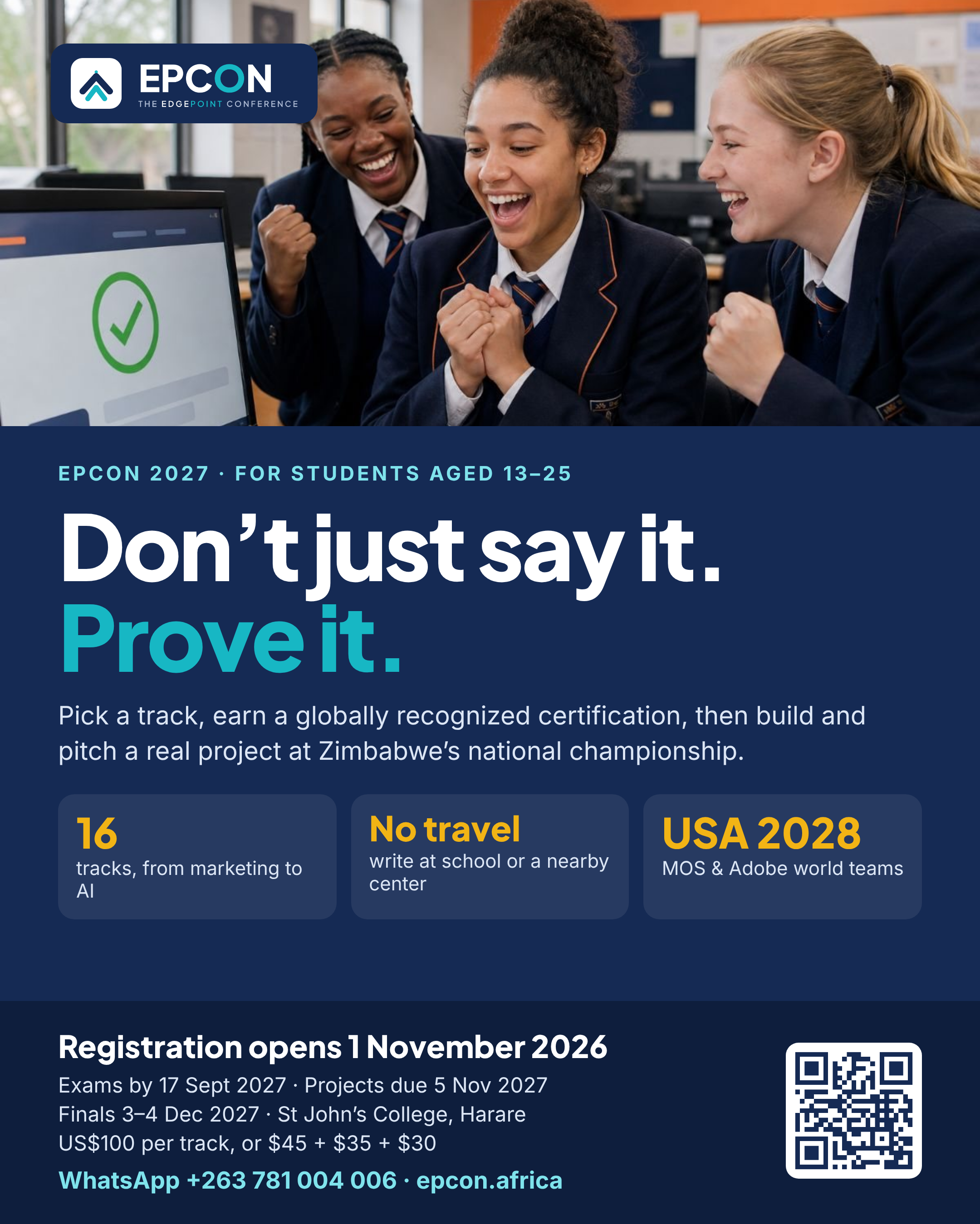 EPCON 2027 students e-flyer for a WhatsApp post