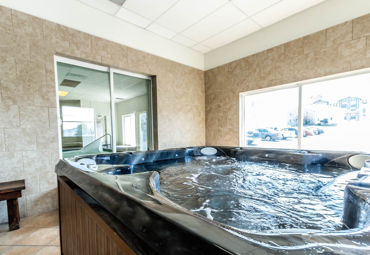 Onsite hot tub and pool