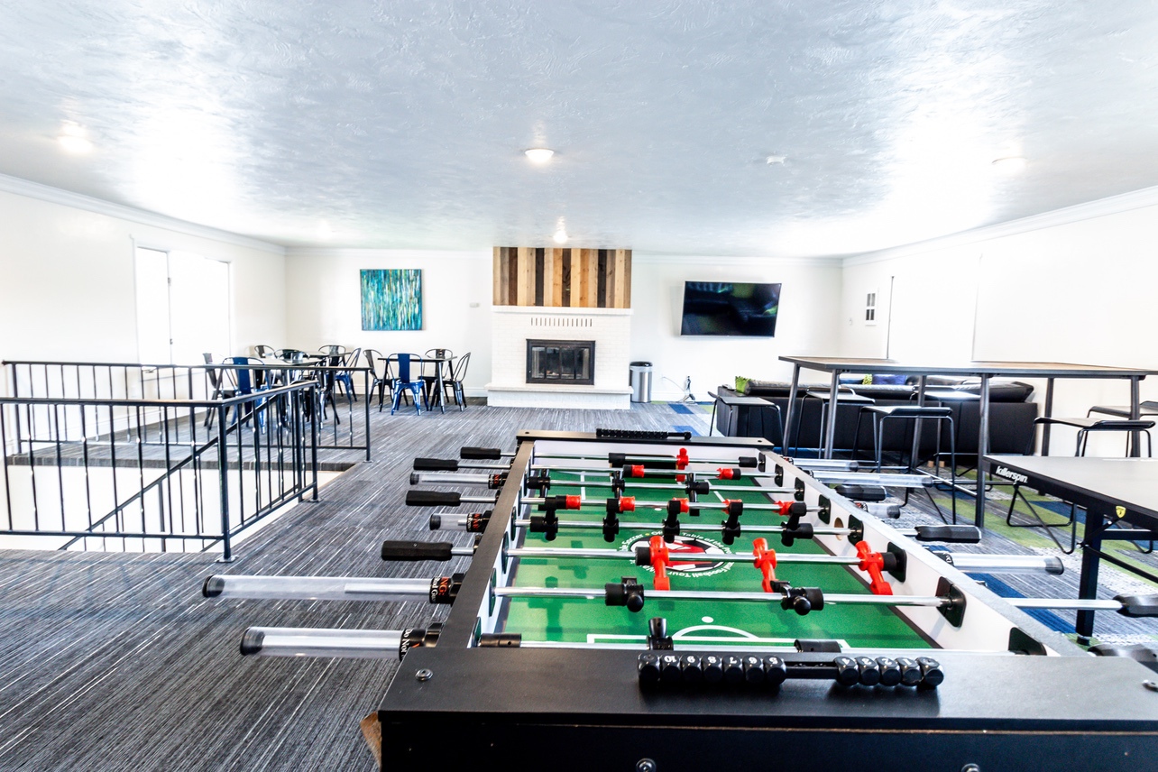 Lounge Room with Foosball