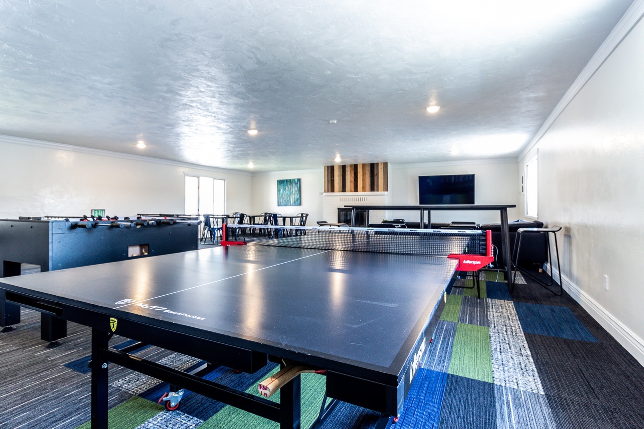 Lounge with Ping Pong Table