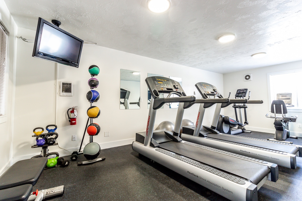 treadmills and weights