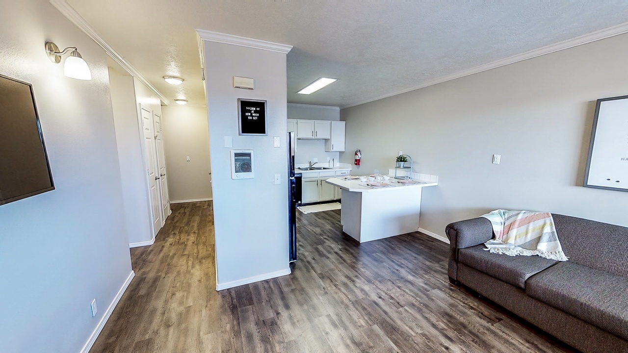 kitchen and hallway