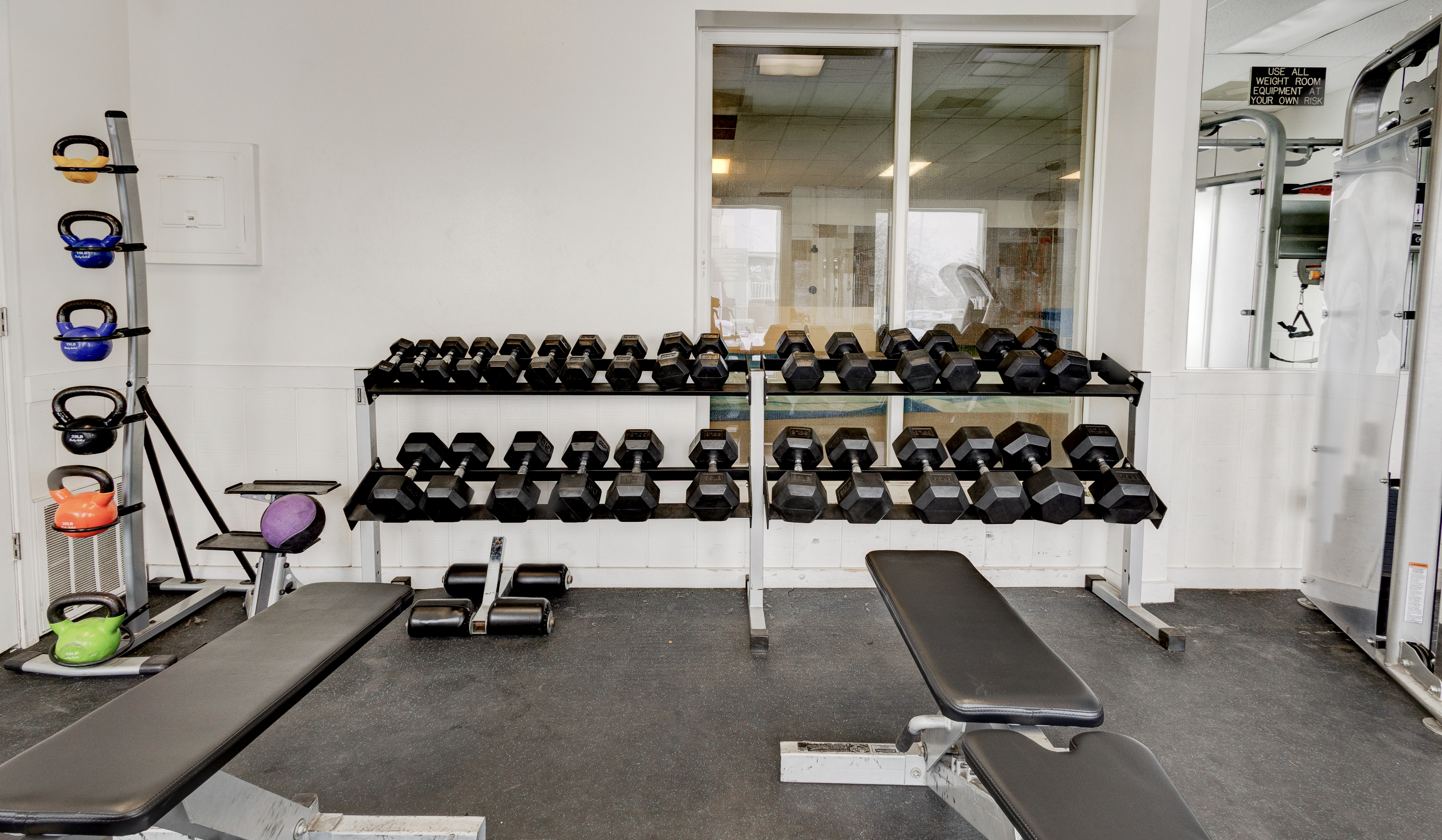 Weights and exercise room
