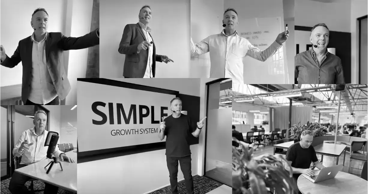 Kevin D’Ambros-Smith coaching and presenting to business owners